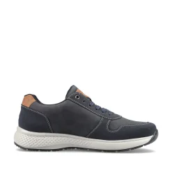 Rieker Men'S Sneaker Low Blue Gray