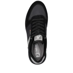 Rieker Men'S Sneaker Low Carbon-Black Silver-Grey
