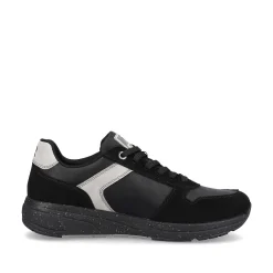 Rieker Men'S Sneaker Low Carbon-Black Silver-Grey