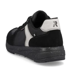 Rieker Men'S Sneaker Low Carbon-Black Silver-Grey