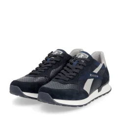 Rieker Men'S Sneaker Low Dark-Blue Dusty-Grey