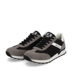 Rieker Men'S Sneaker Low Deep-Black Stone-Grey