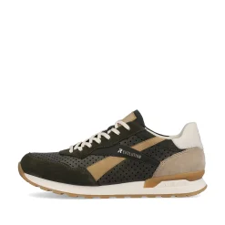 Rieker Men'S Sneaker Low Forest-Green Clay-Beige
