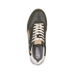 Rieker Men'S Sneaker Low Forest-Green Clay-Beige