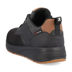 Rieker Men'S Sneaker Low Night-Black Wood-Brown