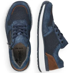 Rieker Men'S Sneaker Low Pacific Blue