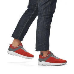 Rieker Men'S Sneaker Low Rust-Orange Grey