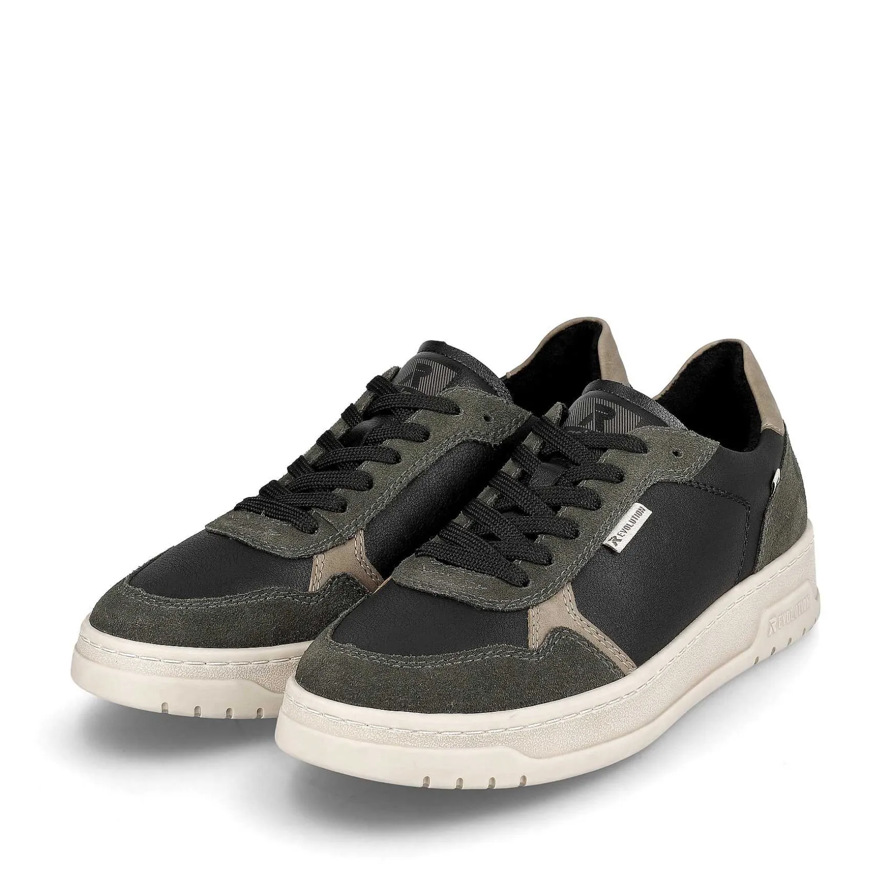 Rieker Men'S Sneaker Low Steel-Black Forest-Green