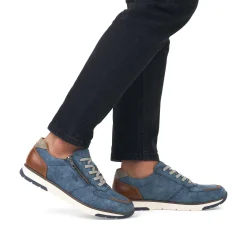 Rieker Men'S Sneaker Low Slate Blue