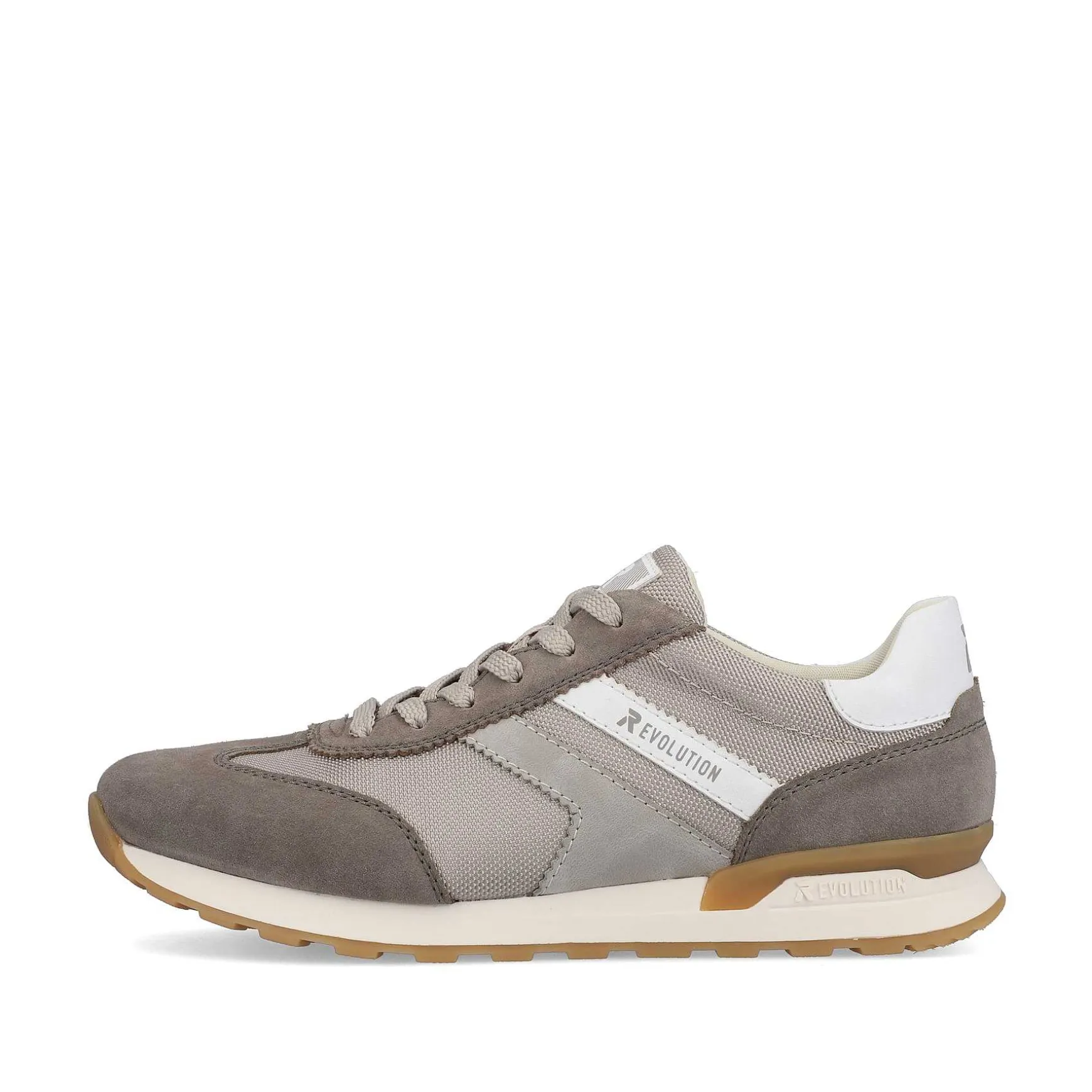 Rieker Men'S Sneaker Low Shadow-Grey Clay-Beige