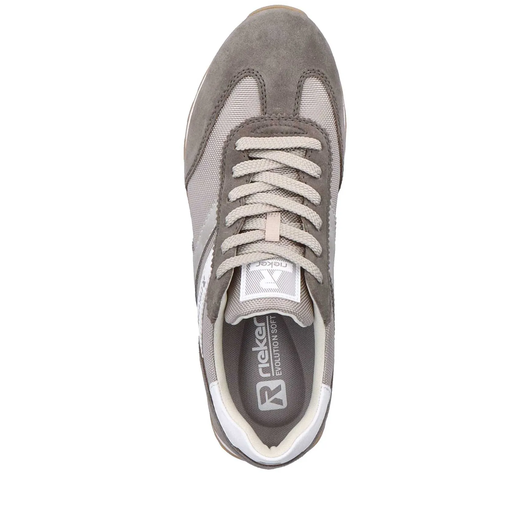 Rieker Men'S Sneaker Low Shadow-Grey Clay-Beige