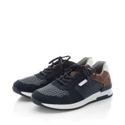 Rieker Men'S Sneaker Low Steel Blue