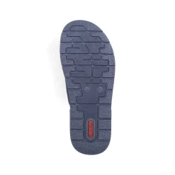 Rieker Men'S Toe Separator Navy Blue-Brown