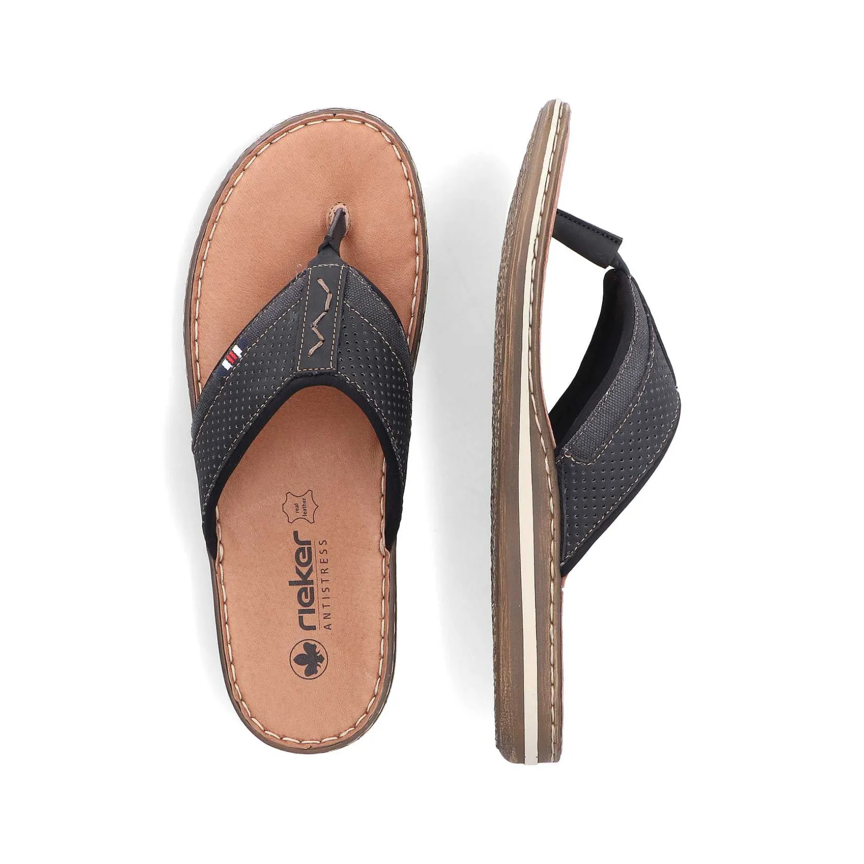 Rieker Men'S Toe Separator Graphite Black