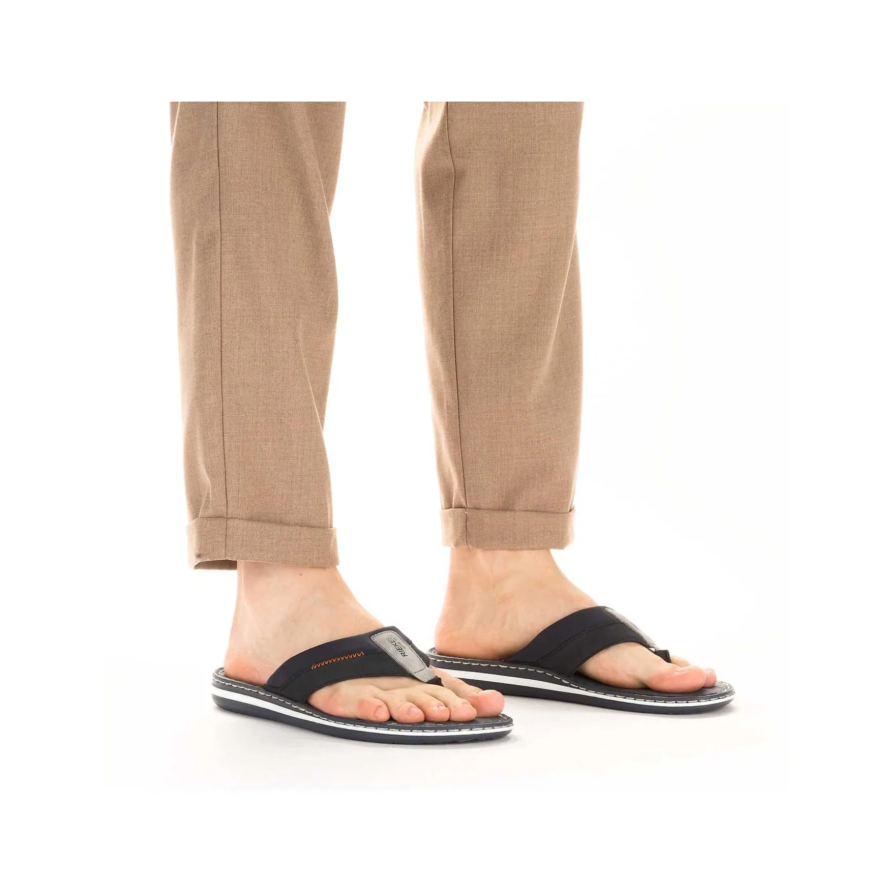 Rieker Men'S Toe Separator Navy Blue