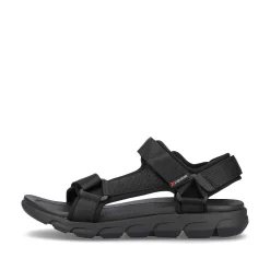 Rieker Men'S Trekking Sandals Deep Black