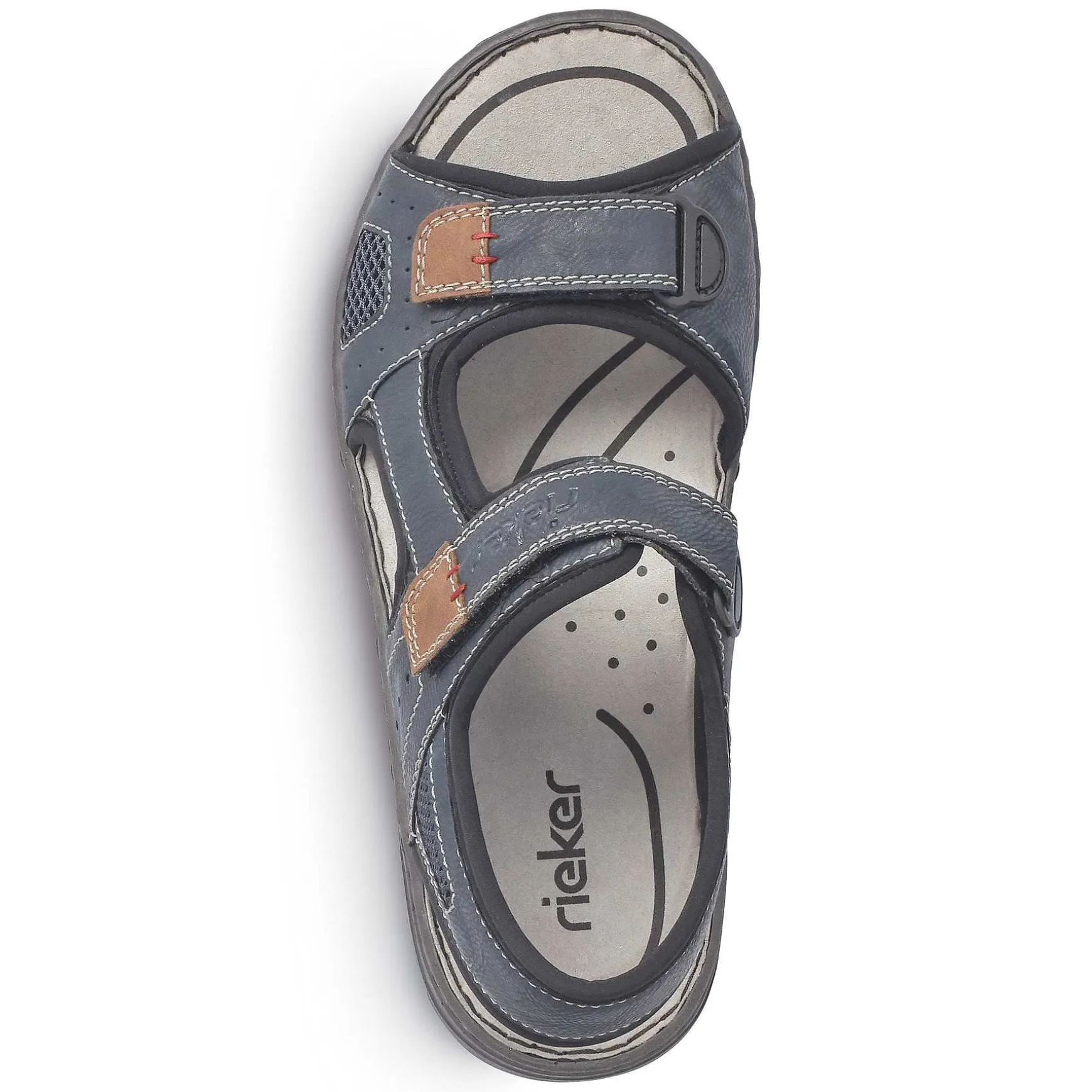 Rieker Men'S Trekking Sandals Ocean Blue