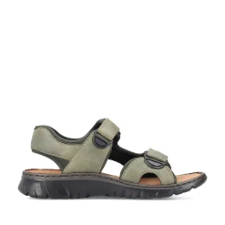 Rieker Men'S Trekking Sandals Green Gray
