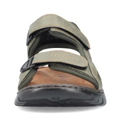 Rieker Men'S Trekking Sandals Green Gray