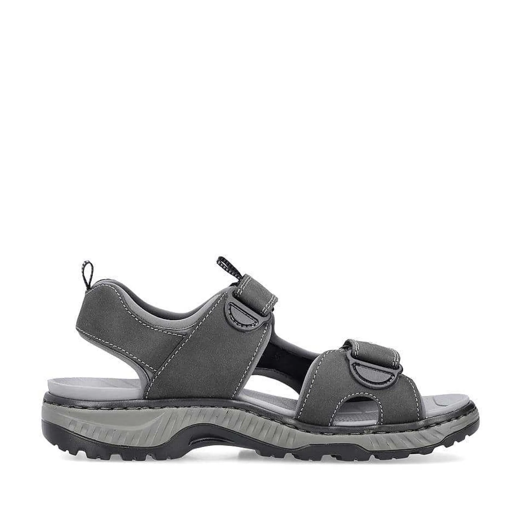 Rieker Men'S Trekking Sandals Moon Grey