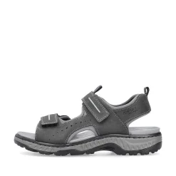 Rieker Men'S Trekking Sandals Moon Grey