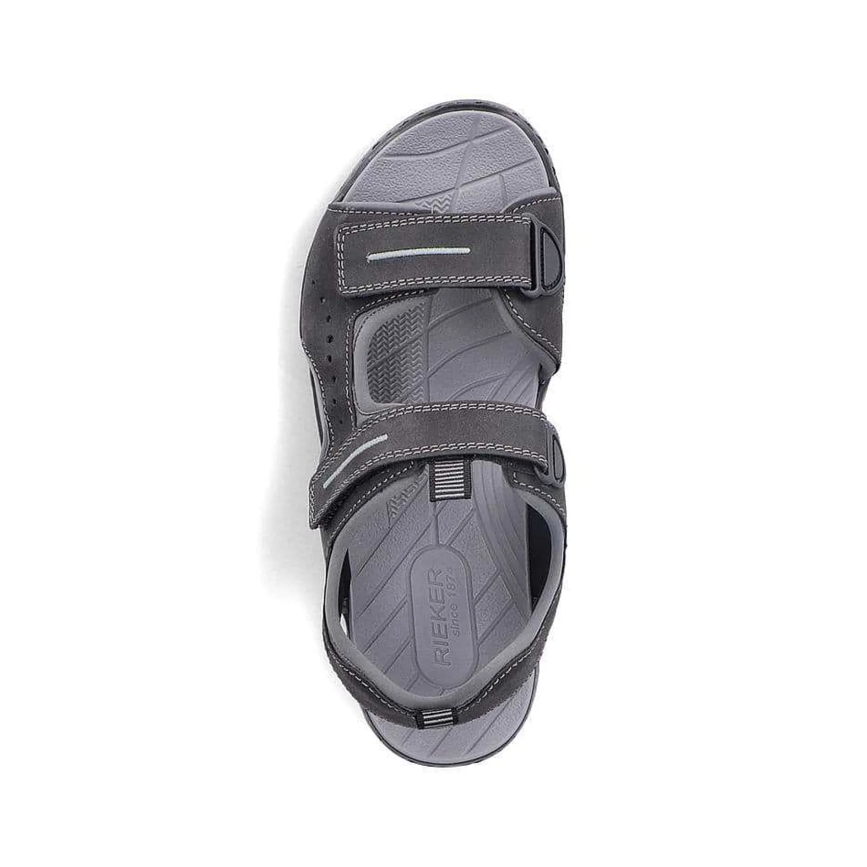 Rieker Men'S Trekking Sandals Moon Grey