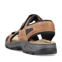 Rieker Men'S Trekking Sandals Nut Brown