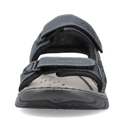 Rieker Men'S Trekking Sandals Blue Gray