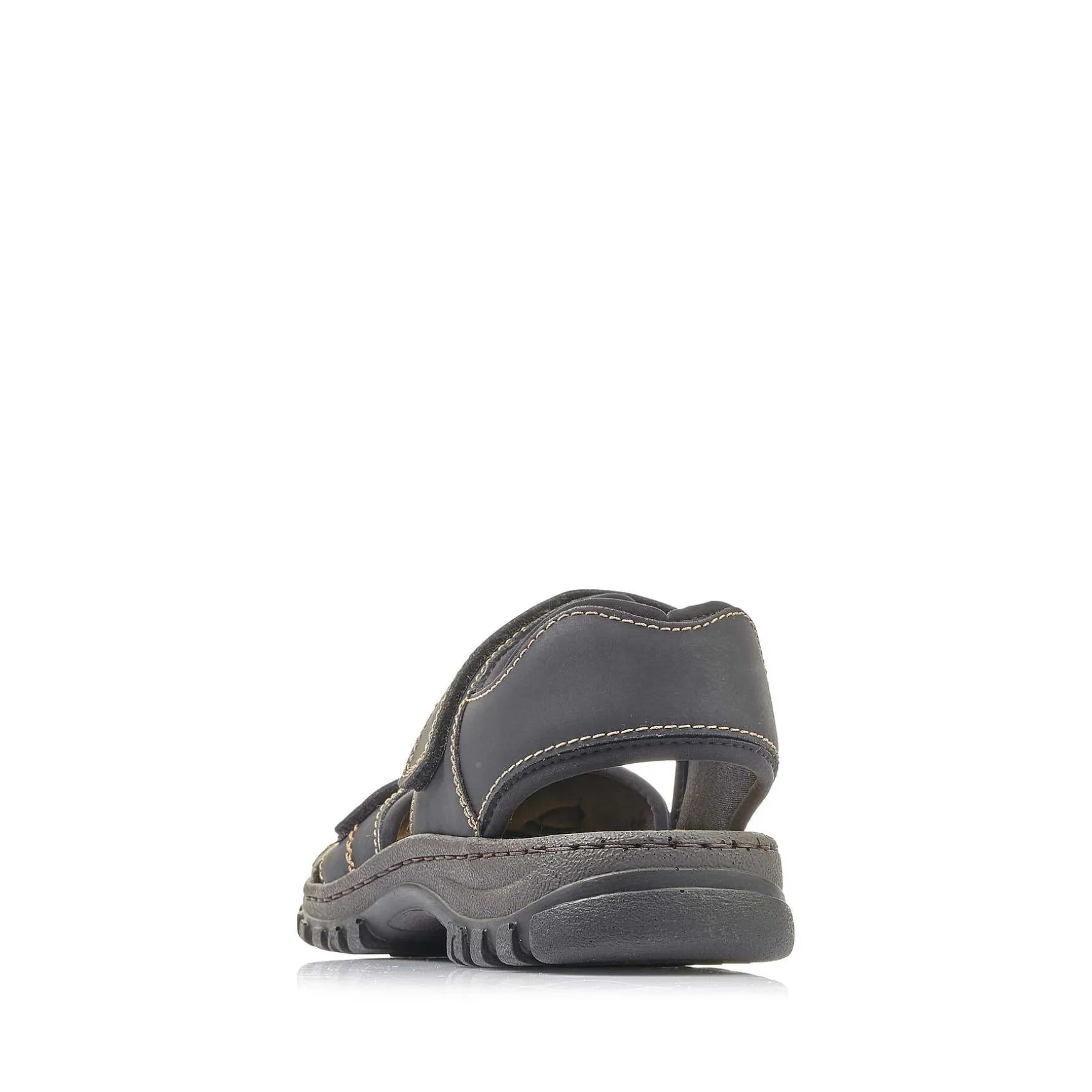 Rieker Men'S Trekking Sandals Graphite Black