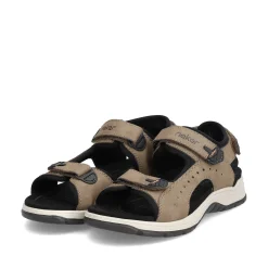 Rieker Men'S Trekking Sandals Light Brown
