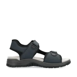 Rieker Men'S Trekking Sandals Slate Blue