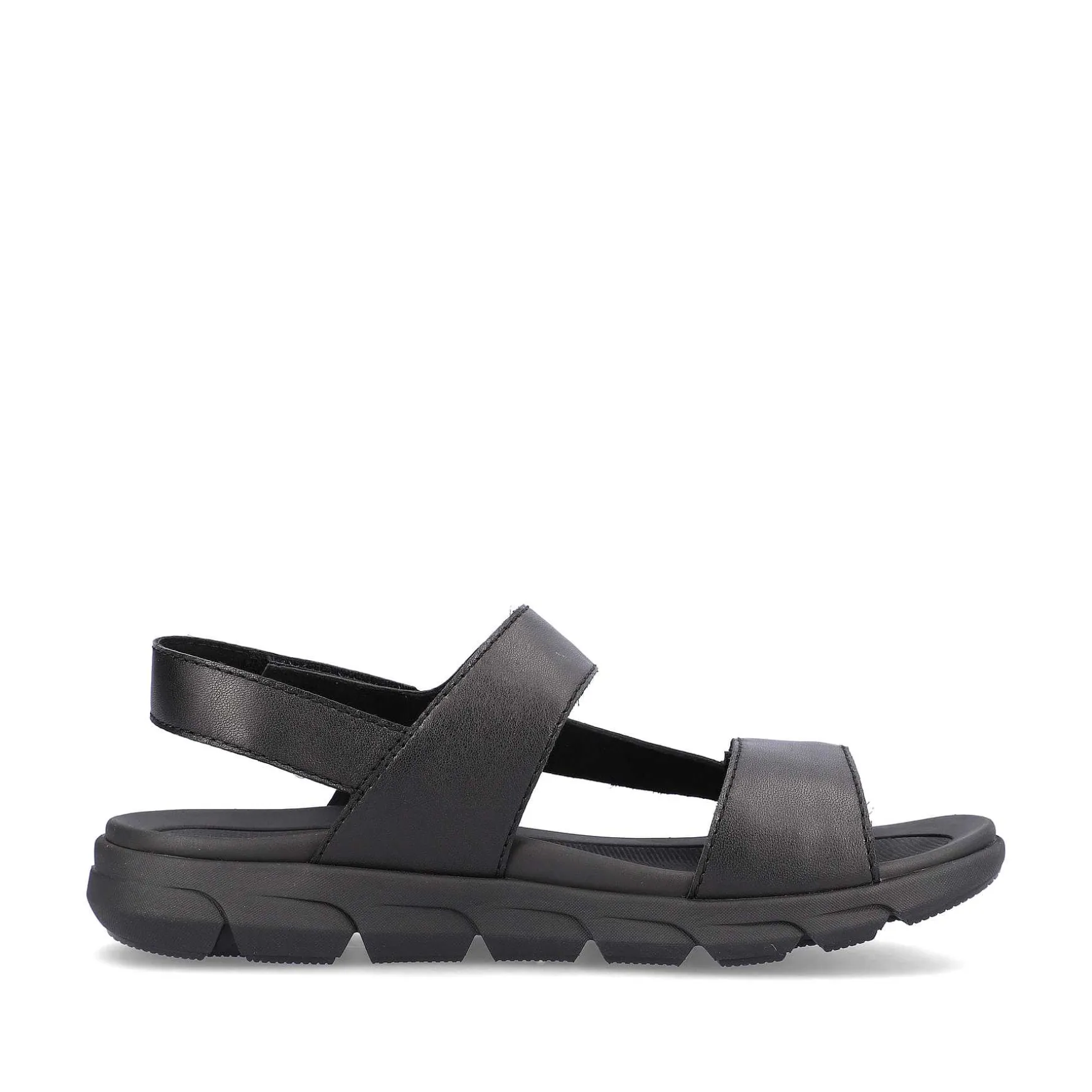 Rieker Men'S Trekking Sandals Midnight Black