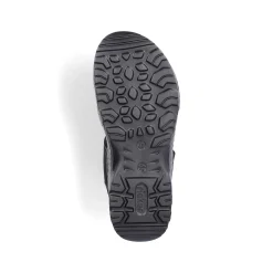 Rieker Men'S Trekking Sandals Asphalt Black