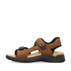 Rieker Men'S Trekking Sandals Wood Brown