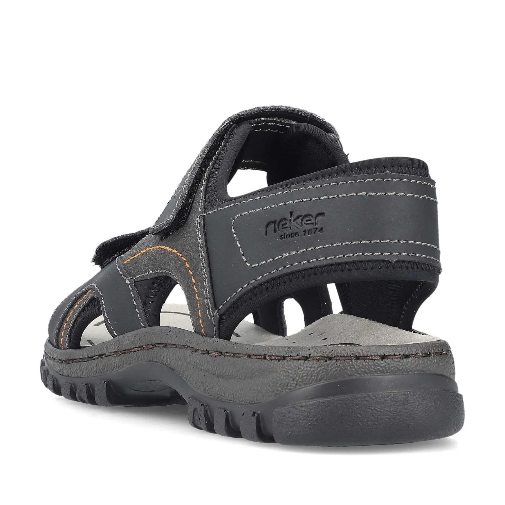 Rieker Men'S Trekking Sandals Midnight Black