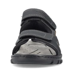 Rieker Men'S Trekking Sandals Midnight Black