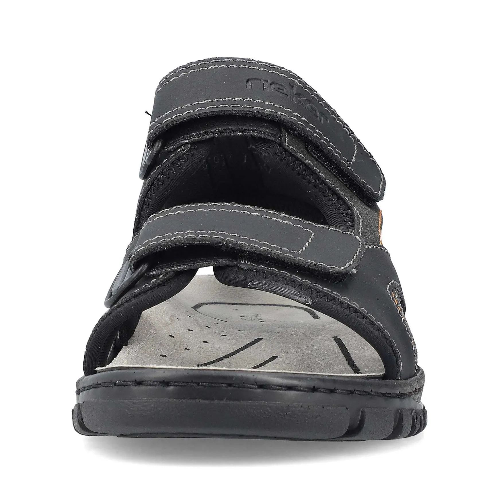 Rieker Men'S Trekking Sandals Midnight Black