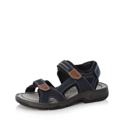 Rieker Men'S Trekking Sandals Sea Blue