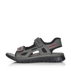 Rieker Men'S Trekking Sandals Rock Grey