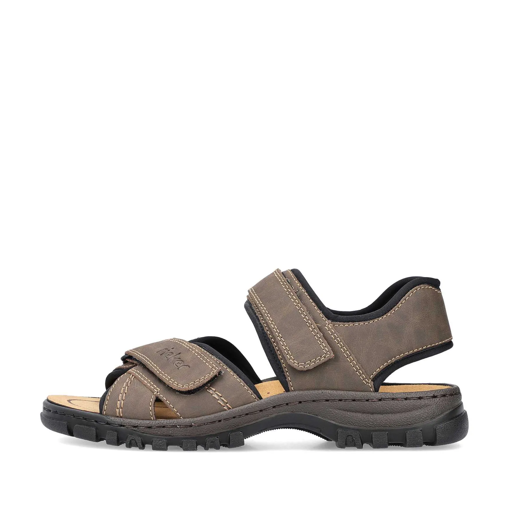 Rieker Men'S Trekking Sandals Espresso Brown