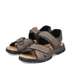 Rieker Men'S Trekking Sandals Espresso Brown