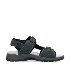 Rieker Men'S Trekking Sandals Blue Gray