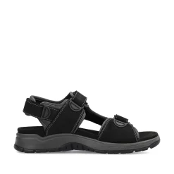 Rieker Men'S Trekking Sandals Night Black