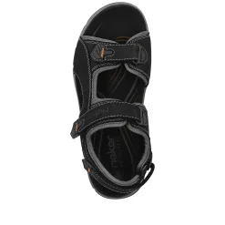 Rieker Men'S Trekking Sandals Night Black