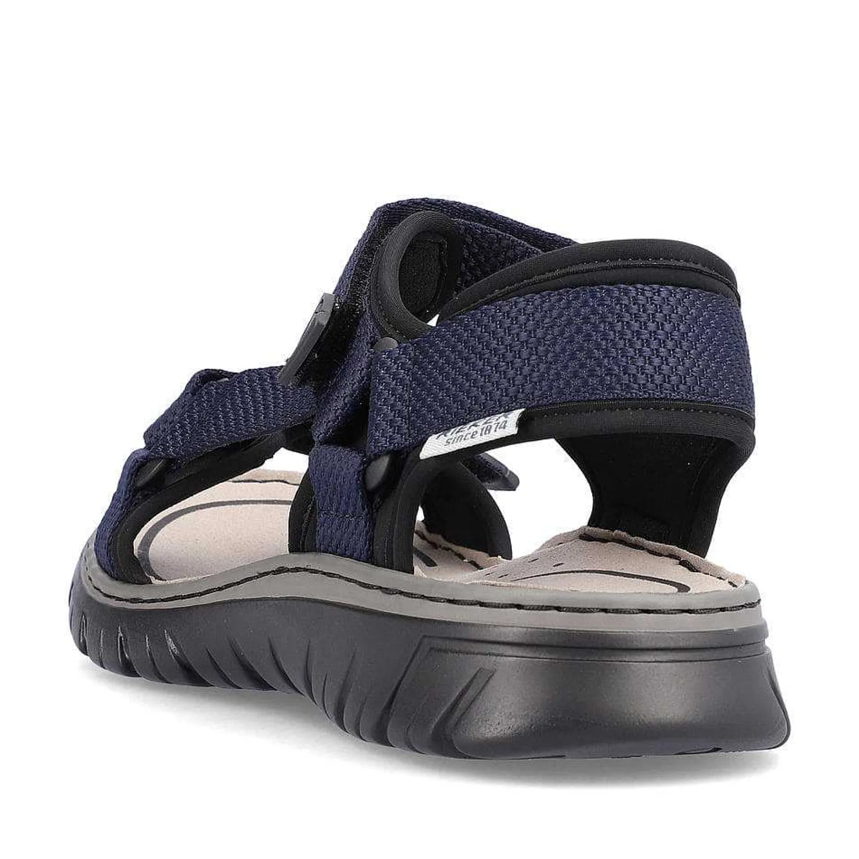 Rieker Men'S Trekking Sandals Navy Blue