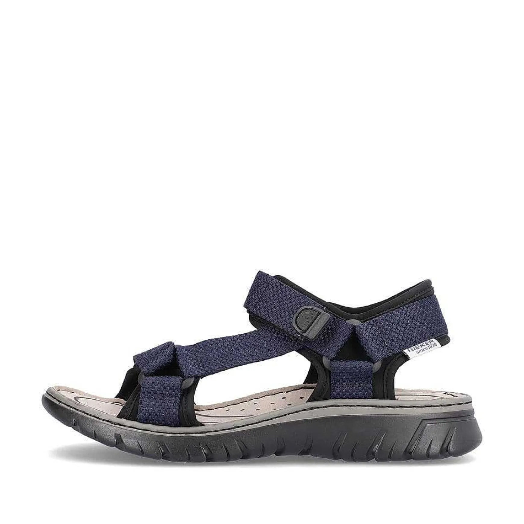 Rieker Men'S Trekking Sandals Navy Blue