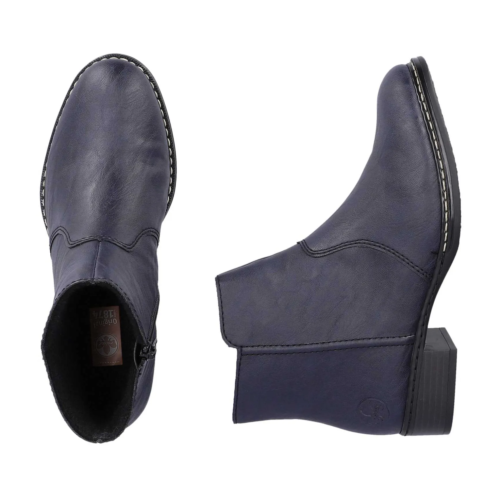 Rieker Women'S Ankle Boots Azure Blue