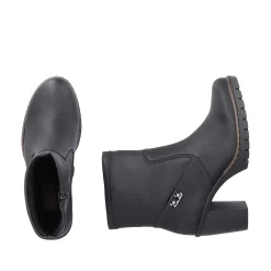 Rieker Women'S Ankle Boots Jet Black