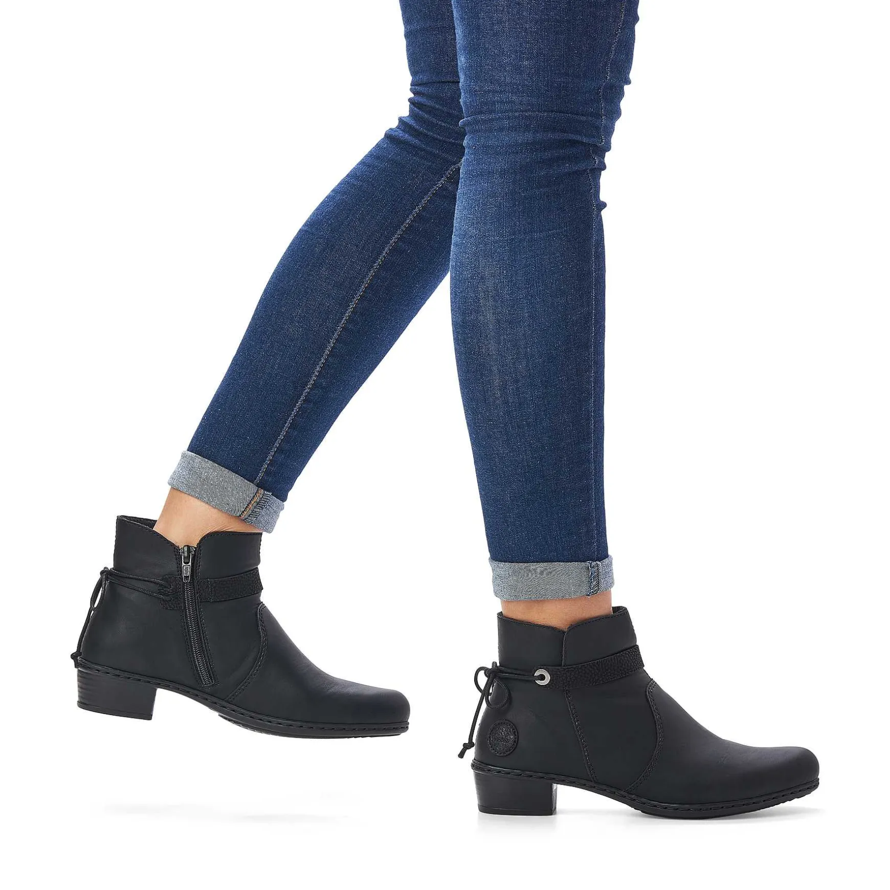 Rieker Women'S Ankle Boots Jet Black