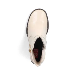 Rieker Women'S Ankle Boots Vanilla Beige-Black